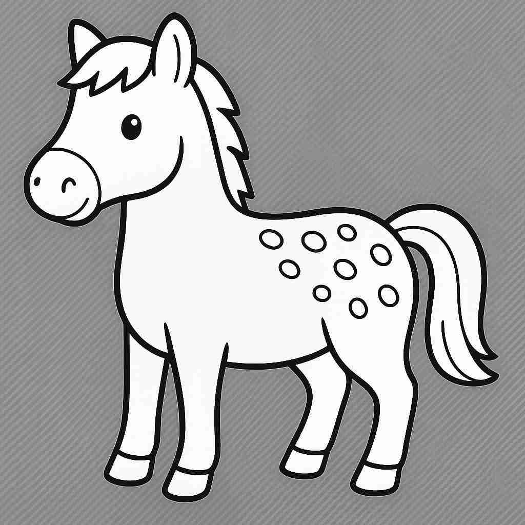 Appaloosa Pony Coloring Sheet